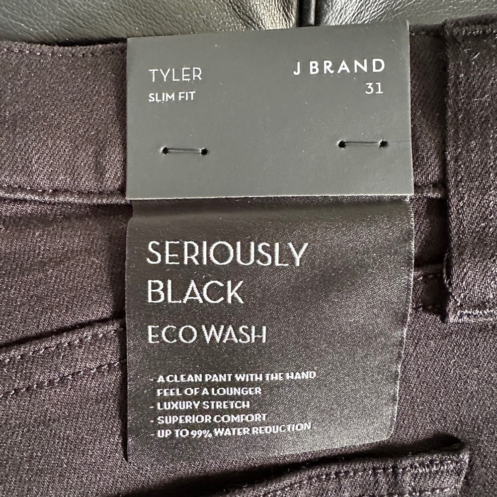 J Brand Tyler Slim Fit Seriously Black Jeans